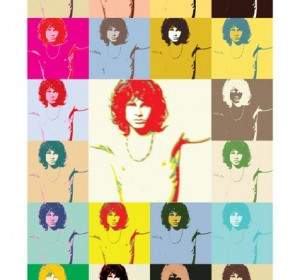 Pop Art Jim Morrison Pintu Poster Vektor