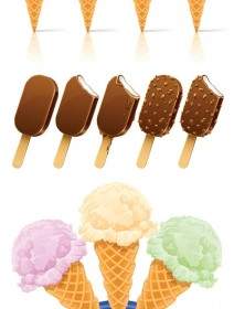 Popsicles And Cones Vector