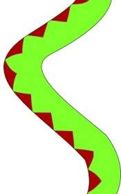 Portablejim Green Snake With Red Belly Clip Art