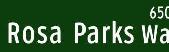 Nazwa Ulicy Oregon Portland Znak N Rosa Parks Sposób