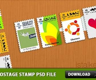Postage Stamp Free Psd File