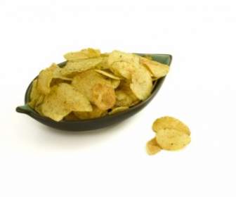 Potato Chips In A Bowl