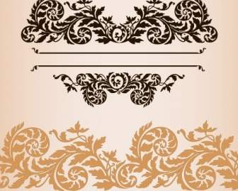 Practical Fashion Exquisite Lace Pattern Vector Material