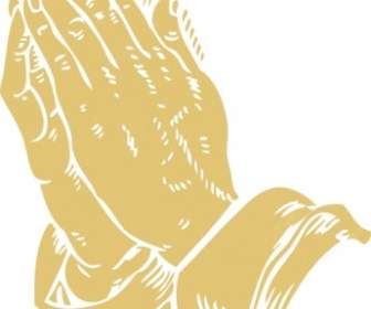 الصلاة الأيدي القصاصة الفنية