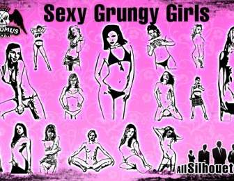 Sexy Grunge Mädchen