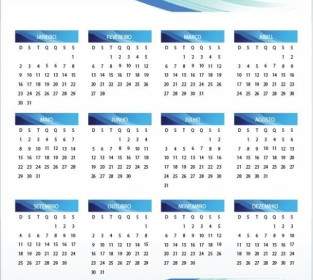Vettoriale Calendario Stampabile