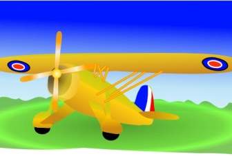 Propeller-Flugzeug-ClipArt-Grafik
