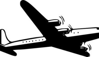 Propellor Airliner Clip Art