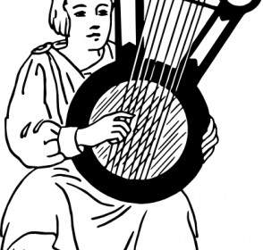 Psalterium Musikinstrument ClipArt
