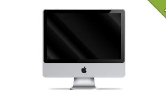 Psd Apple Imac Front View