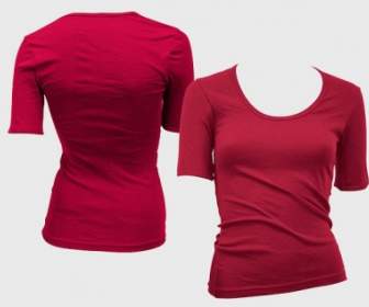 Psd 分層空趨勢女性的生產型號 Shortsleeved T 恤範本 Gomedia