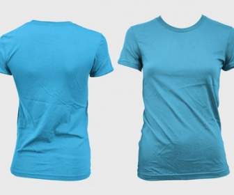 PSD Berlapis Kosong Kecenderungan Perempuan Diproduksi Model Shortsleeved Tshirt Template Gomedia