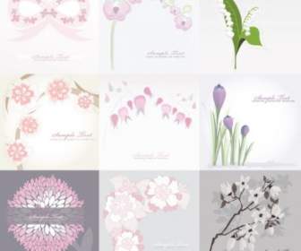 Pure Flower Background Vector