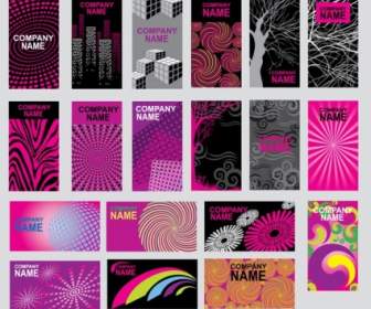 紫色の抽象的なデザインのベクトル クリップ カード