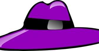 紫の帽子クリップ アート