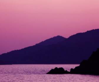 紫山日落