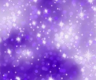 Purple Starry Background Vector