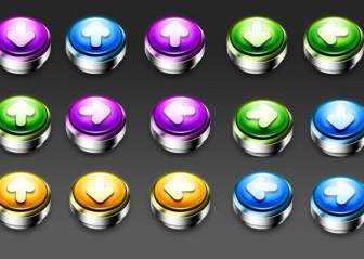 Pushdown Buttons Icons Pack