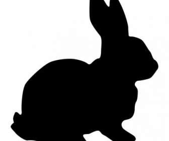 รูปเงาดำของกระต่าย
