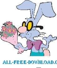 兔子与花