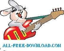 Rabbit With Guitar