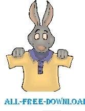 Кролик с рубашкой