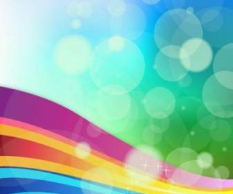 Rainbow Background Vector Illustration