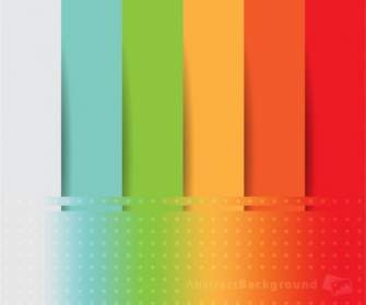Rainbow Colored Paper Cut Vector