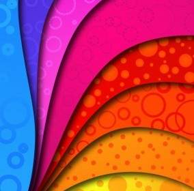 Rainbow Colors On Vector Background