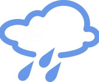 Cuaca Hujan Simbol Clip Art