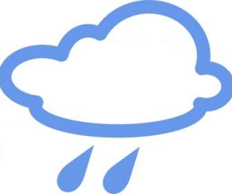 Cuaca Hujan Simbol Clip Art