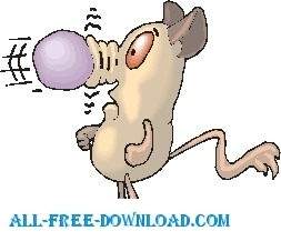 Крыса ловить мяч