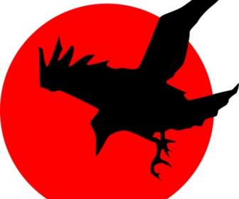 Raven Pada Merah Clip Art