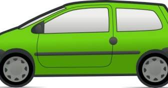 Rouge Et Vert Renault Twingo Clipart