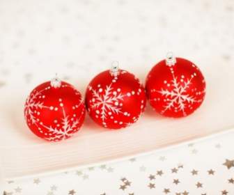 Red Baubles Decoration