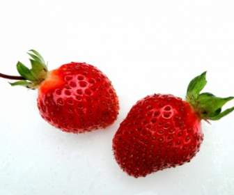 red berries strawberries