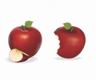 빨간 물린된 사과