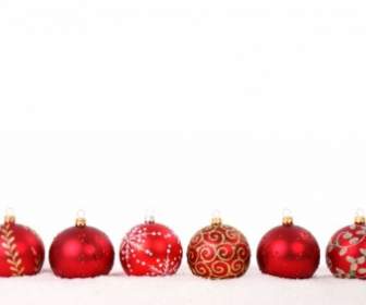 Red Christmas Baubles