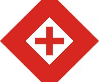 Czerwony Kryształ Z Krzyża Clipart