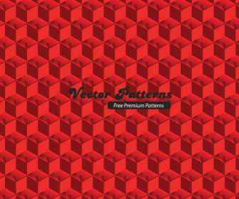 赤い立方体パターン