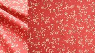 Red Floral Cloth Background Of Highdefinition Picturep