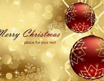 Red Gold Christmas Background
