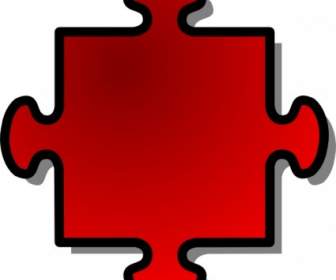 Image Clipart Morceau Puzzle Rouge