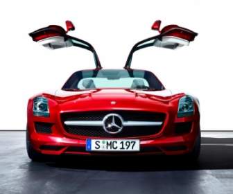 красный Mercedes Sls Amg обои автомобилей Mercedes