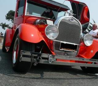 Red Old Timer Oldsmobile