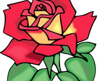 赤いバラのクリップアート