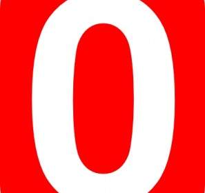 Red Rounded Rectangle With Number Clip Art