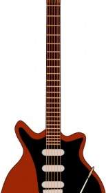 Màu đỏ đặc Biệt Guitar Clip Nghệ Thuật