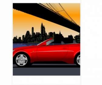 Red Sports Car Vector
