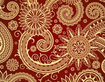 Red Swirl Pattern